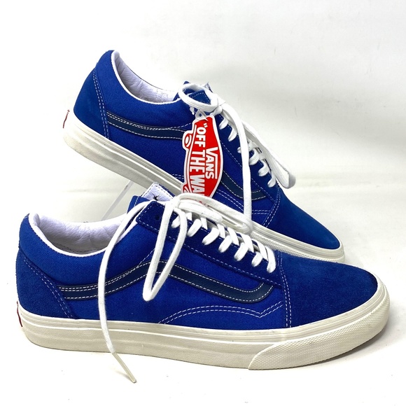 Vans Other - VANS Old Skool For Men Sneakers Suede Skate Blue Canvas Low Top Custom ALSU01253